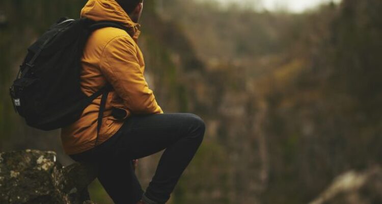 western asian backpacker