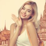 beautiful blonde girl in thailand