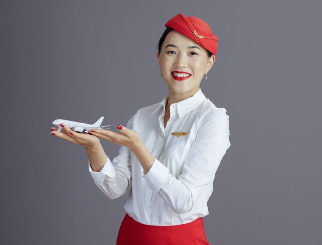 flight attendant pictures airplane