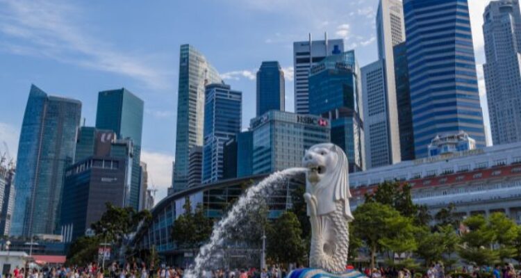 singapore statue merlion images