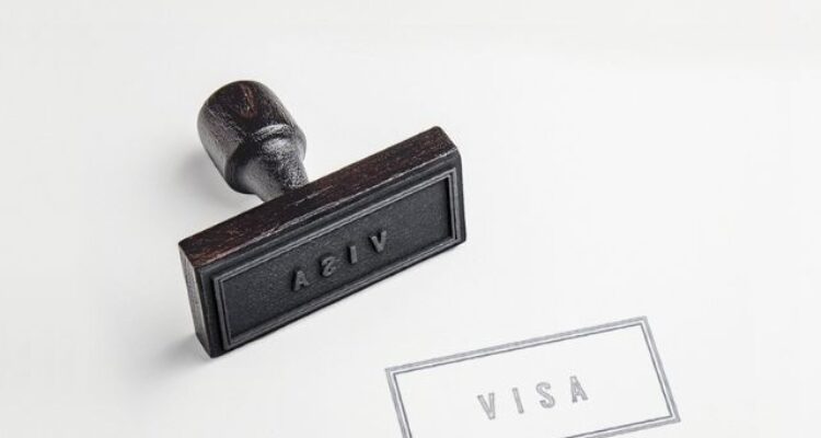 visa stamp page